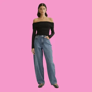 Atmos&Here Lydia Barrel Leg Jeans