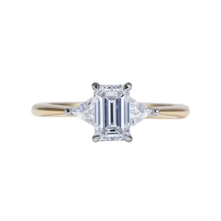 Marni diamond three stone engagement ring