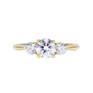 Maya diamond three stone ring