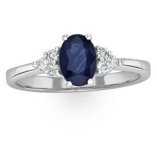 Sapphire and diamond ring