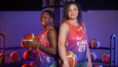 Inside BNZ Kāhu basketball with Dame Lisa Carrington and rising stars Aliyah Matharu and Azure Anderson