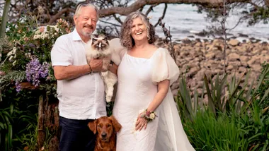 See animal expert Mark Vette’s magical Coromandel wedding