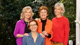 Dinah Priestley brings her daughters together to celebrate new book