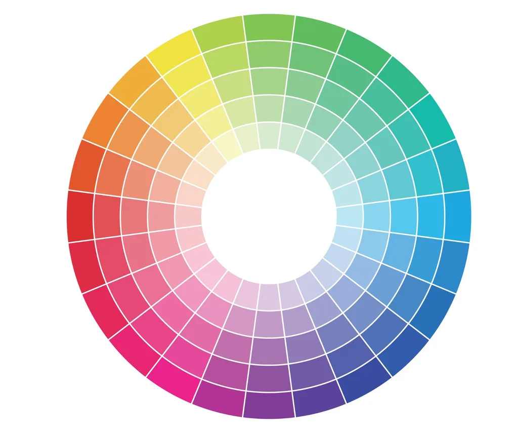The colour theory colour wheel