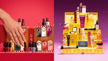 Picture of nail polish advent calendar and beauty advent calendar