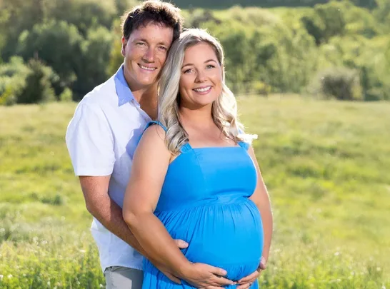 Alexa Cook and Partner in the field together