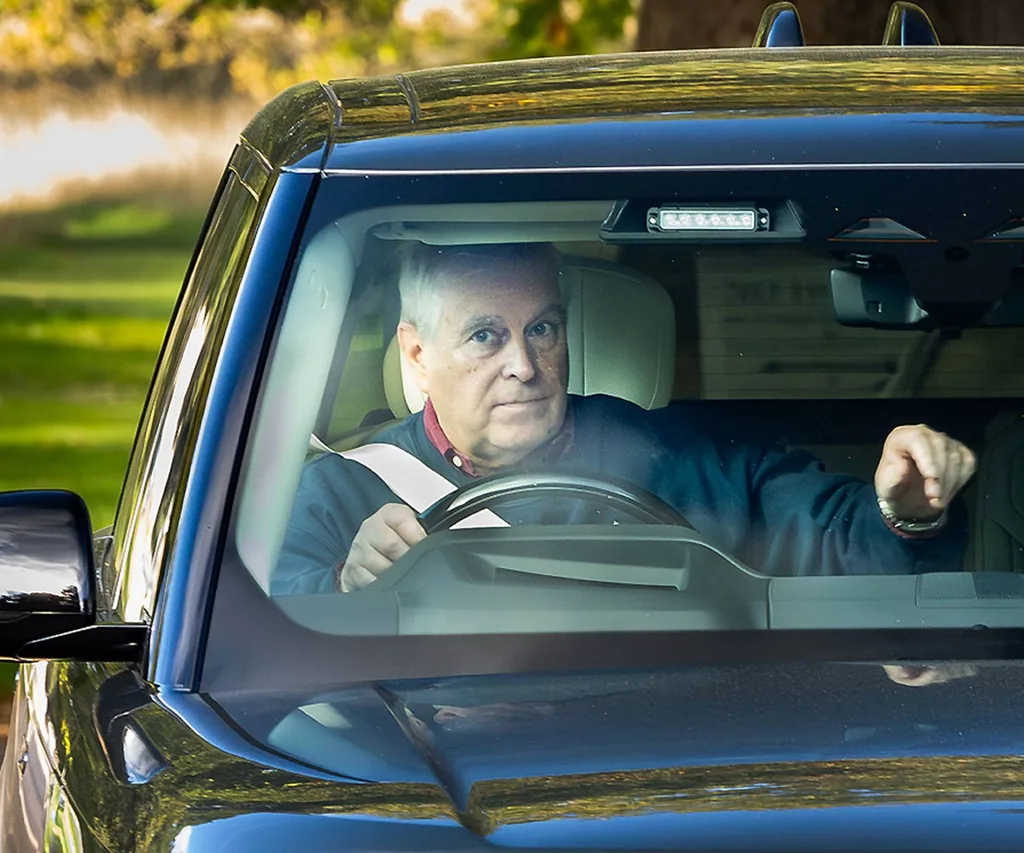 Andrew in car avoiding paparazzi