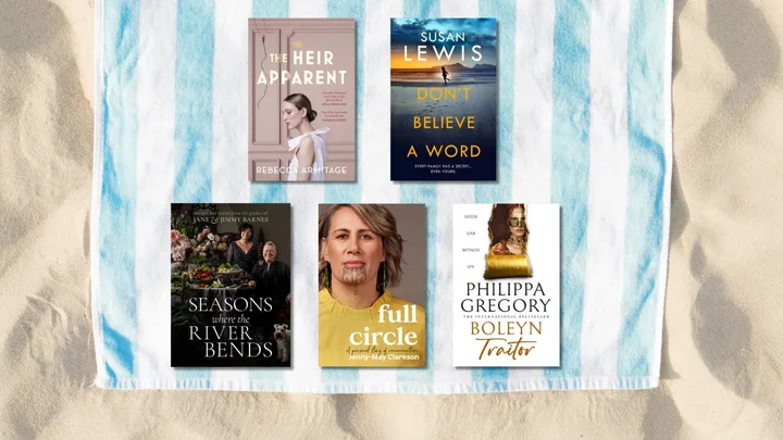 beach towel with books