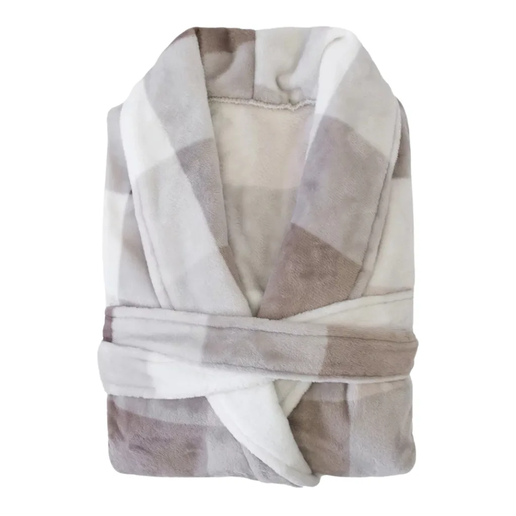 Bambury Charlie Checkered Ultraplush Robe