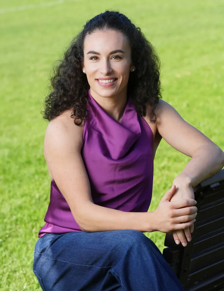 The med student is swapping hospital scrubs for the world stage
