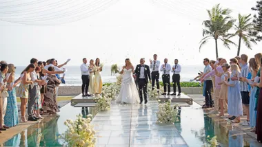 ‘I bawled my eyes out’ Former All White Clayton Lewis’ Bali wedding