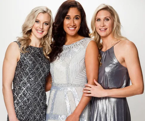 Silver Ferns Maria Tutaia, Casey Kopua and Katrina Grant