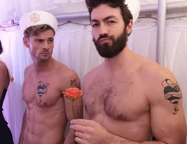 Art Green dares to bare at Clicquot in the Snow
