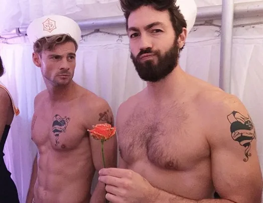 Art Green dares to bare at Clicquot in the Snow