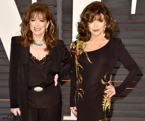 Joan Collins and Jackie Collins