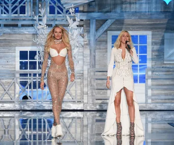 Candice Swanepoel and Ellie Goulding