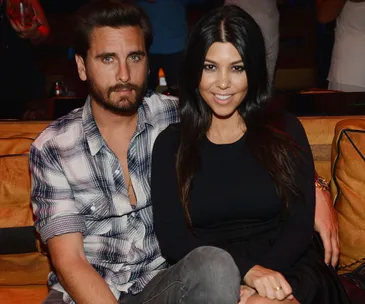 Scott Disick and Kourtney Kardashian when they were a couple.