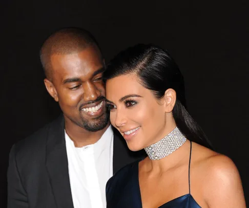 Kanye West and Kim Kardashian