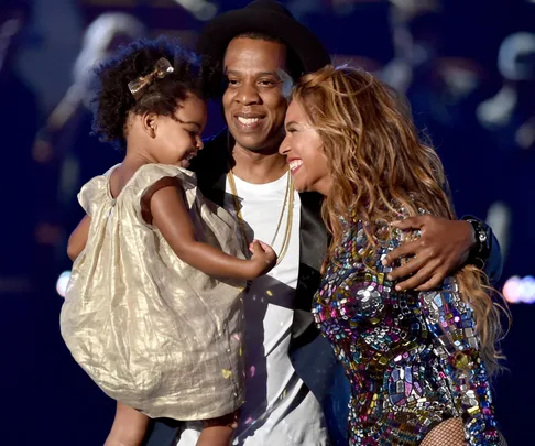 Beyonce and Blue and Jay Z