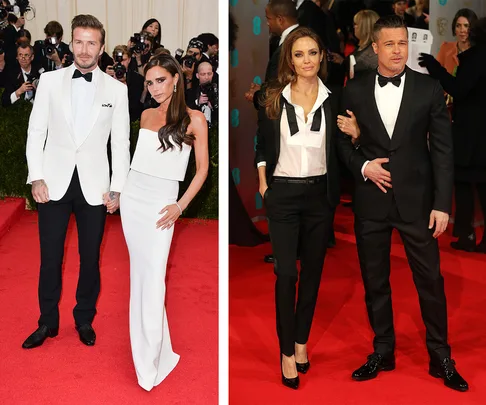 David and Victoria Beckham, Angelina Jolie and Brad Pitt
