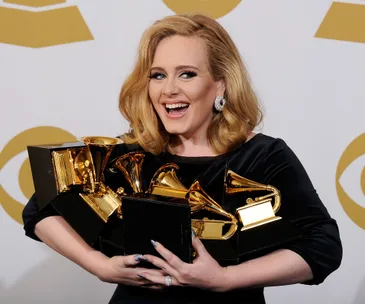 Adele at the 2012 Grammys