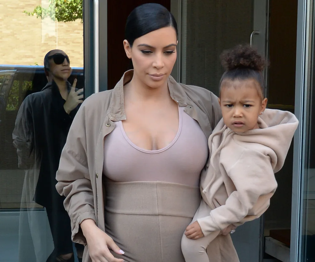 Kim Kardashian and North West
