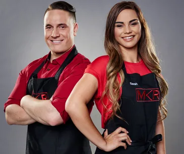 MKR: A dessert downfall sends Jay and Sarah home