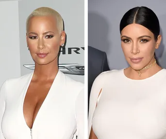 Amber Rose and Kim Kardashian
