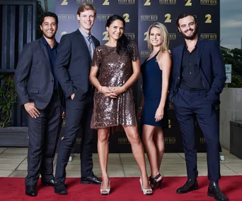 Stars at the Filthy Rich launch party