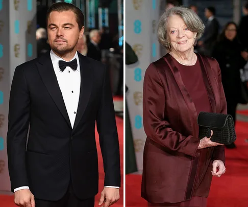 Leonardo Dicaprio and Maggie Smith