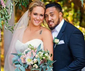Silver Fern Cathrine Latu’s fairytale wedding
