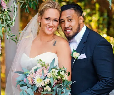 Silver Fern Cathrine Latu’s fairytale wedding