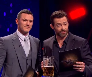 Hugh Jackman flaunts singing skills with ‘Gaston’ sing-off