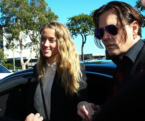 Amber Heard and Johnny Depp