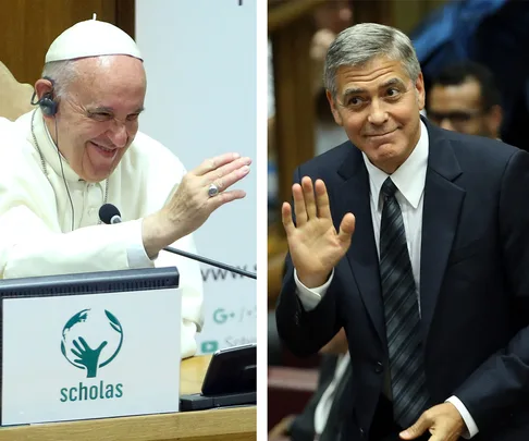 George Clooney, Pope Francis