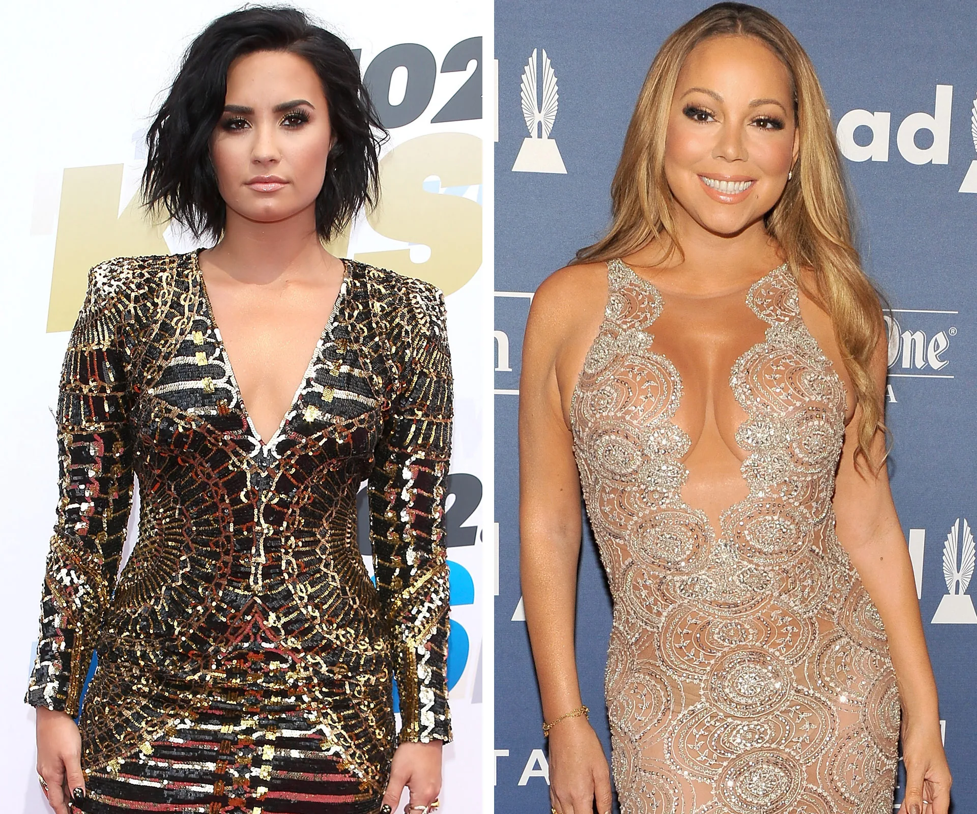 Demi Lovato and Mariah Carey