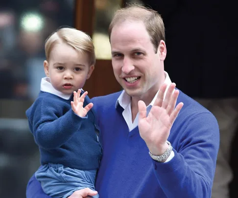 Prince William, prince George and young prince William.