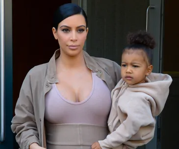Kim Kardashian and North West