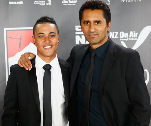 James Rolleston and Cliff Curtis