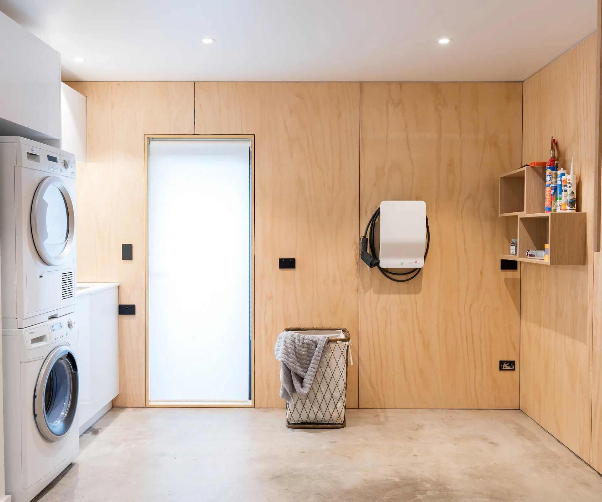 The Block NZ: Girls vs Boys garage and laundry room