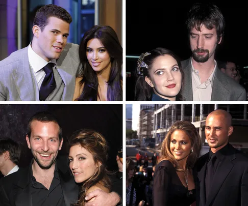 Kim Kardashian and Kris Humphries, Drew Barrymore and Tom Green, Bradley Cooper and Jennifer Esposito, Kid Rock and Pamela Anderson