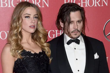 Amber Heard, with former husband, actor Johnny Depp