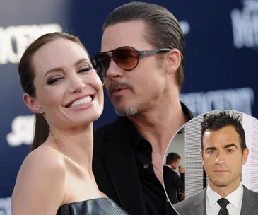 Justin Theroux, Angelina Jolie, Brad Pitt