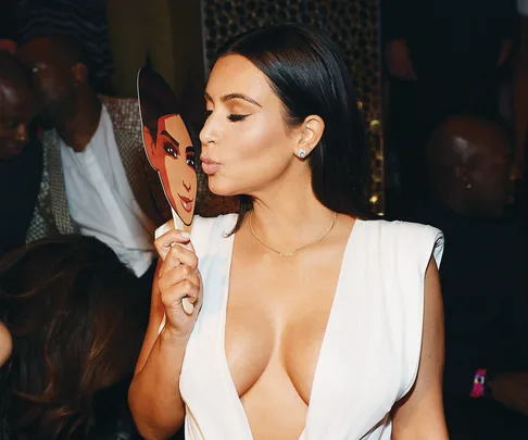 princess polly baby blue dress Kim Kardashian's Birthday In Paris With A Stunning Gold Dress main image 0