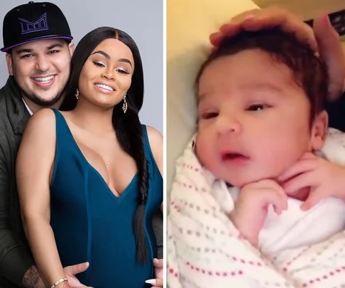 Rob Kardashian, Blac Chyna and baby Dream