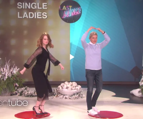 Emma Stone Ellen DeGeneres
