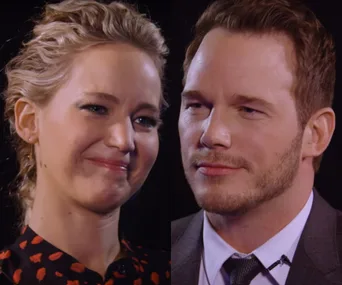 Jennifer Lawrence and Chris Pratt 