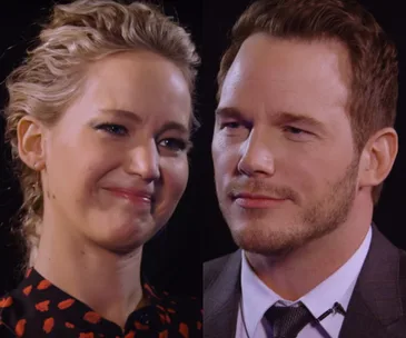 Jennifer Lawrence and Chris Pratt 