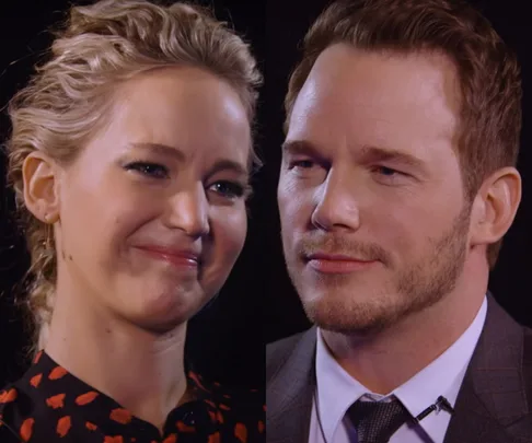 Jennifer Lawrence and Chris Pratt