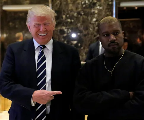 Kanye West and Donald Trump